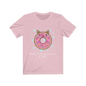 Donut Mess With The Cat - Jersey Short Sleeve Tee